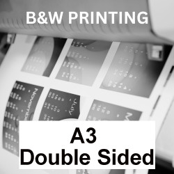 A3 Double Side B&W Printing (Price per Page)