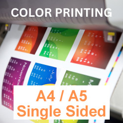 A4 / A5 Single Side Color Printing