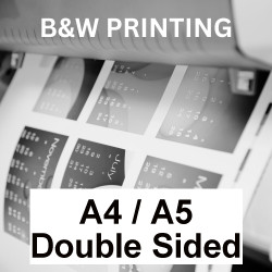 A4 / A5 Double Side B&W Printing (Price per Page)