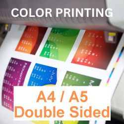 A4 / A5 Double Side Color Printing (Price per Page)